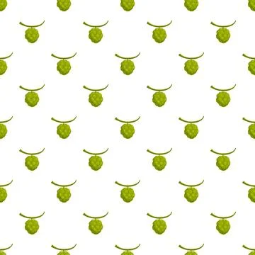 Green sugar apple fruit seamless pattern design Stock Illustration