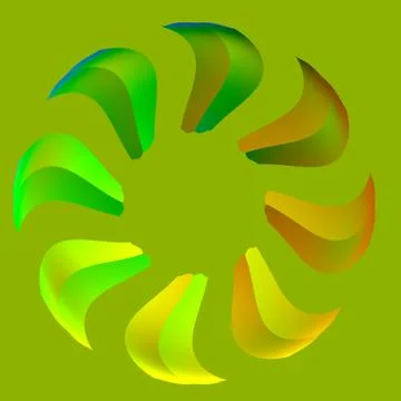 Green Sun Stock Illustration