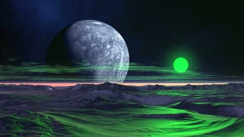 Green Sun Rising Stock Footage 123751199