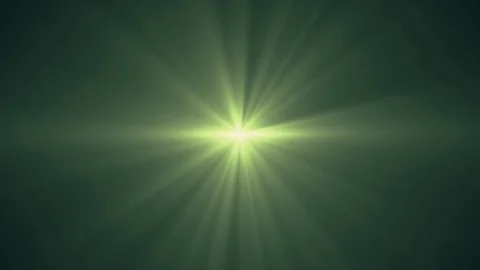 Green sun star rays lights optical lens flares shiny animation art background - Stock Footage 84926958