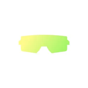 Green sunglasses for snowboarding with gradient Stock Illustration
