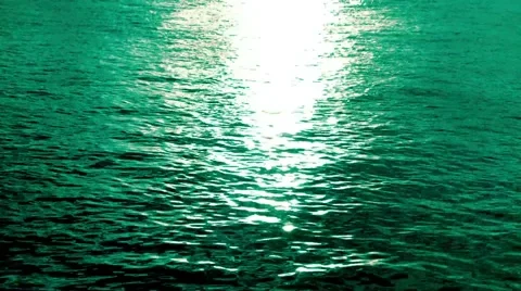 Green Sunset At The River Stock Footage 66112449