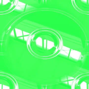 A green surface with white highlights and circles in the center.  Stock Illustration