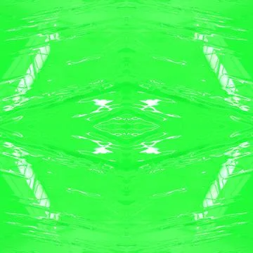 Green surface with white highlights. Beautiful seamless mirrored background.  Stock Illustration