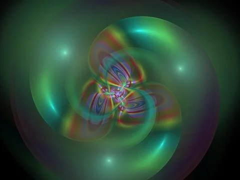 Green swirl Stock Illustration