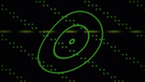 Green swirling lines on black background. Stock Footage 340034784