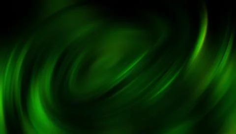 Green swirling motion abstract background with dark tones Stockillustratie