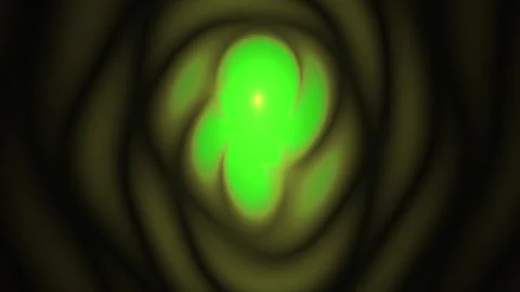 Green swirling patterns in a dark background. Stock Footage 335962465