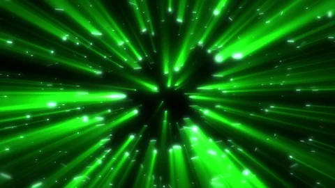 Green Swirling Shine Rays Particles Spheres Abstract Motion Background Loop Stock Footage 70705480