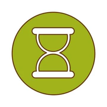 Green symbol loading button design Illustrazione stock