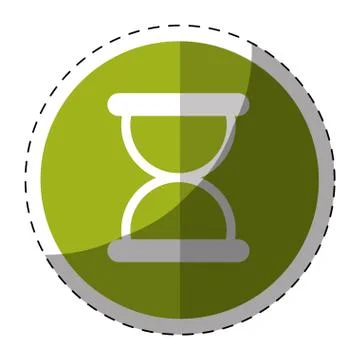 Green symbol loading button icon Stockillustratie