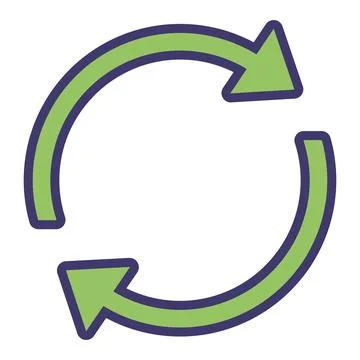 Green sync vector design Stock Illustration