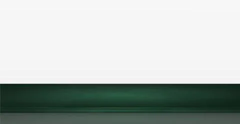 Green table top on white panoramic background, promotional web template - Vec 스톡 일러스트