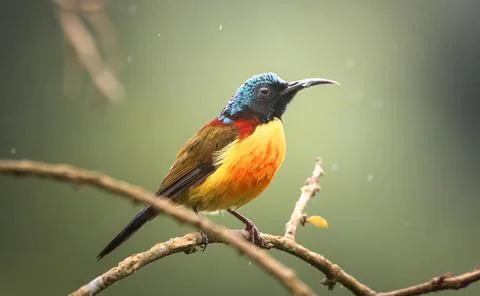 Green-tailed Sunbird Stock Photos