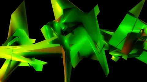 Green taper object Stock-Footage 98172294
