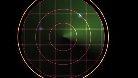 Green Target with Concentric Circles. Stock Footage 340034949