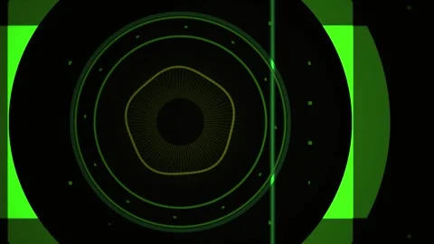 Green Target Design with Concentric Circles. Stock Footage 334532717