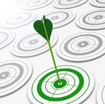 The green target Stock Illustration