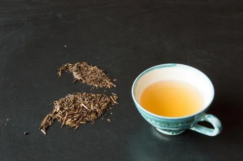 Green tea bancha Stock Photos