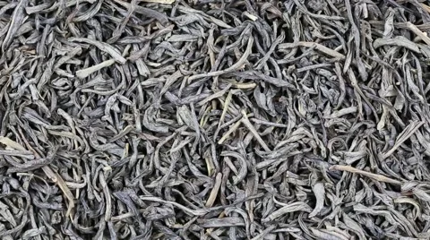 Green tea close up . Loop rotation Stock Footage 63749849