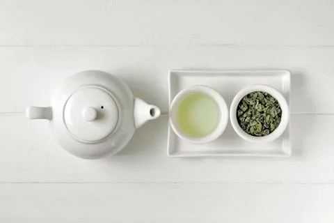 Green tea concept Stock Photos