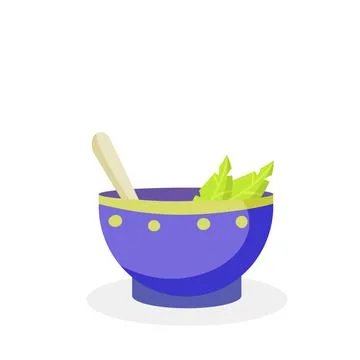 Green tea Cup. Blue earthenware. National ethnic Oriental drink Stock Illustration