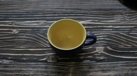 Green tea in a cup Video stock 63270588