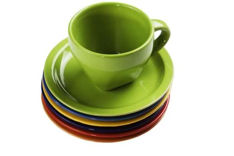 Green tea cup Stock Photos