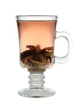 Green tea in a cup Stock Photos
