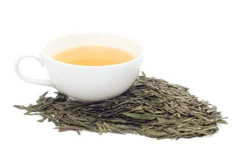 Green tea cup Stock Photos
