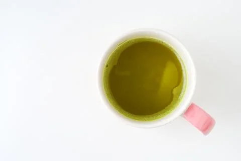 Green tea cup Foto stock