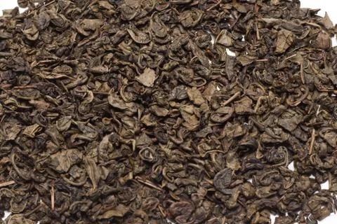 Green tea, dry background Stock Photos