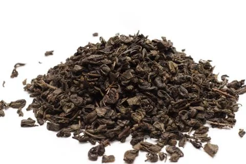 Green tea, dry Stock Photos