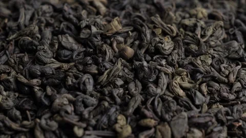 Green tea leaves Stock Footage 252986084