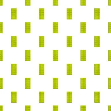 Green tea matcha chocolate bar seamless pattern Stock Illustration