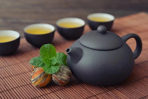 Green tea Fotos Stock