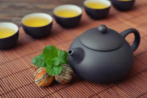 Green tea 스톡 사진