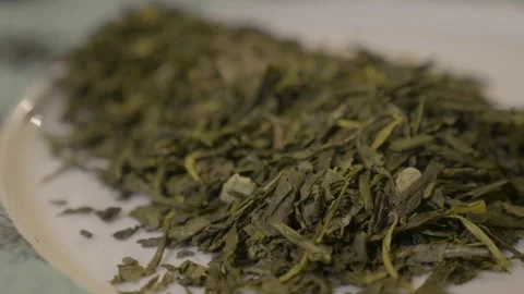 Green tea in a plate 스톡 동영상 176477877