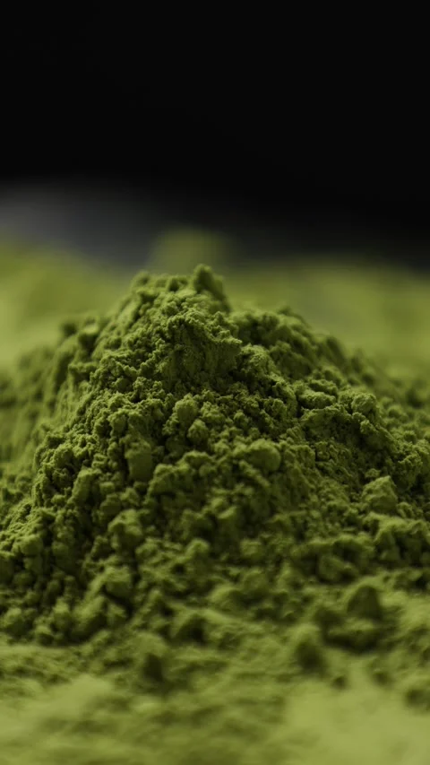 Green tea powder Stock Footage 305425839