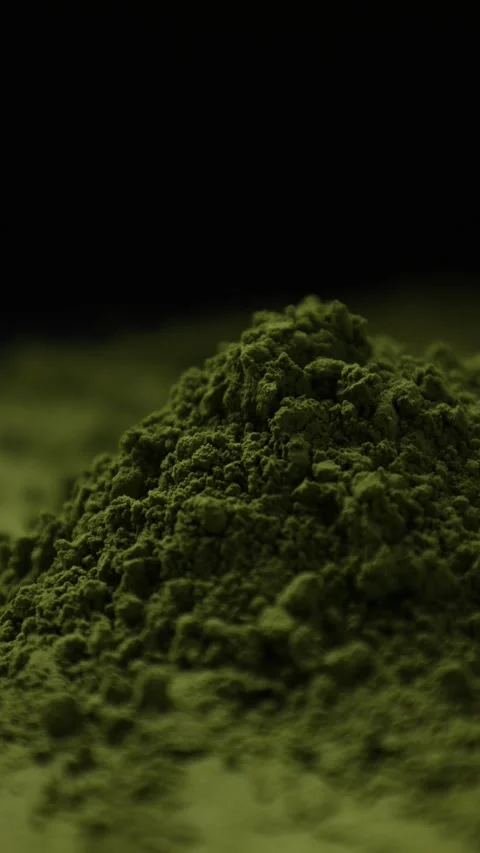 Green tea powder Stock Footage 305425846