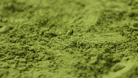 Green tea powder Stock Footage 305425922