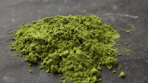 Green tea powder Stock Footage 305425999