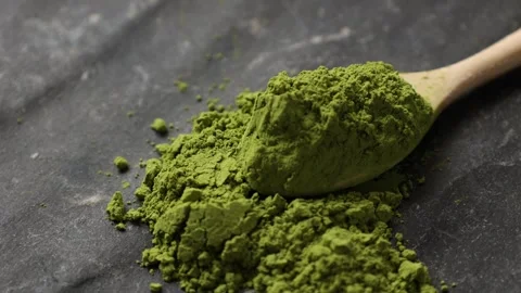 Green tea powder Stock Footage 305426012