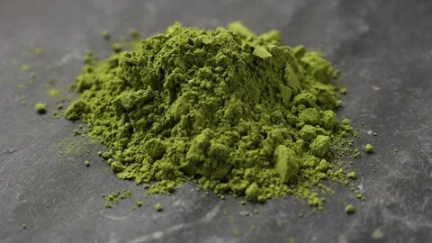 Green tea powder Stock Footage 305426014