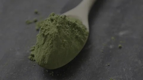 Green tea powder Stock Footage 305426025