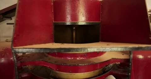 A green tea processing factory in a warehouse with machinery for drying and.. Stock Footage 321737619