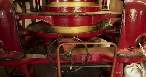 A green tea processing factory in a warehouse with machinery for drying and.. Stock Footage 330413187