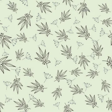 Green tea seamless pattern Stock Illustration