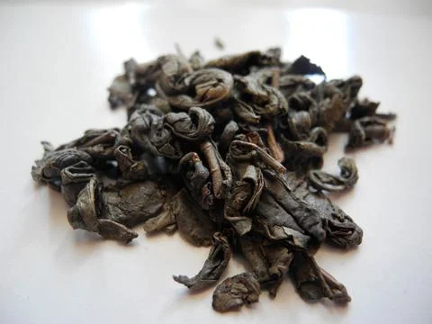 Green tea, tea leaves Stock Photos