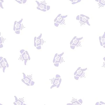 Green tea in teapot glyph vector seamless pattern Illustrazione stock